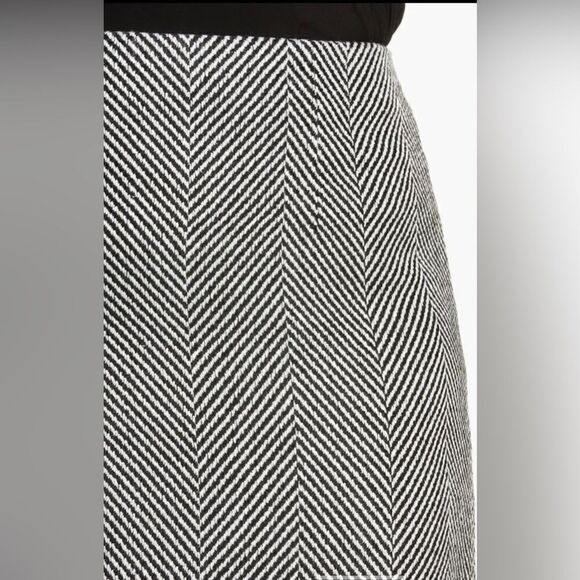 Halogen Herringbone High Waist Pencil Skirt - Picture 4 of 15